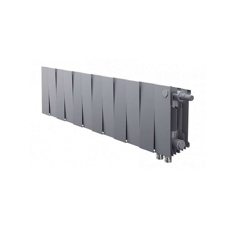 Биметаллический радиатор Royal Thermo PianoForte 200 VDR Silver Satin (12 секций)